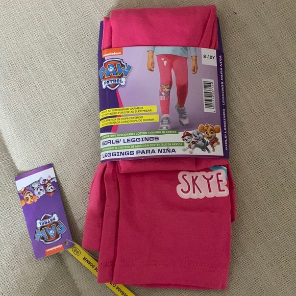 Brand new with tags Nickelodeon PAW PATROL girls leggings SKYE size 8-10Y - Picture 2 of 5